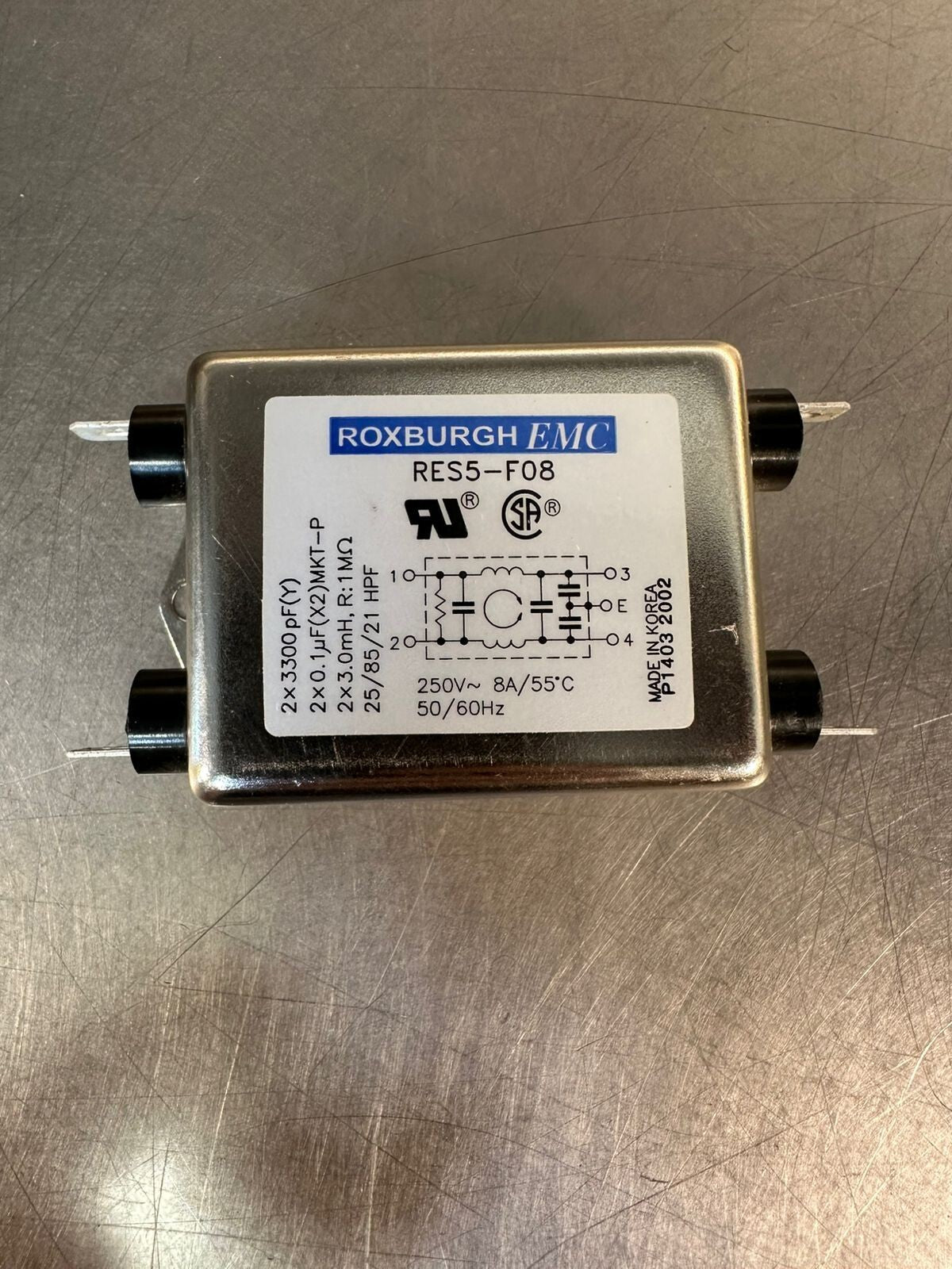 Roxburgh Emc RES5-F08 250V~ 8A/55*C 50/60 Hz                        (2.1.3)