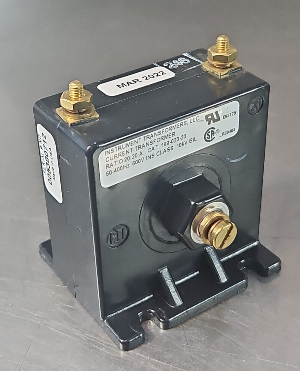 Instrument Transformers 189-020-20 50-400Hz                          (BIN643)