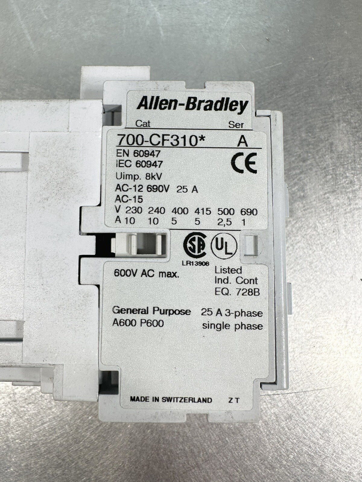 Allen-Bradley 700-CF310 Series A 600V AC. MAX (BIN-1.1.1)