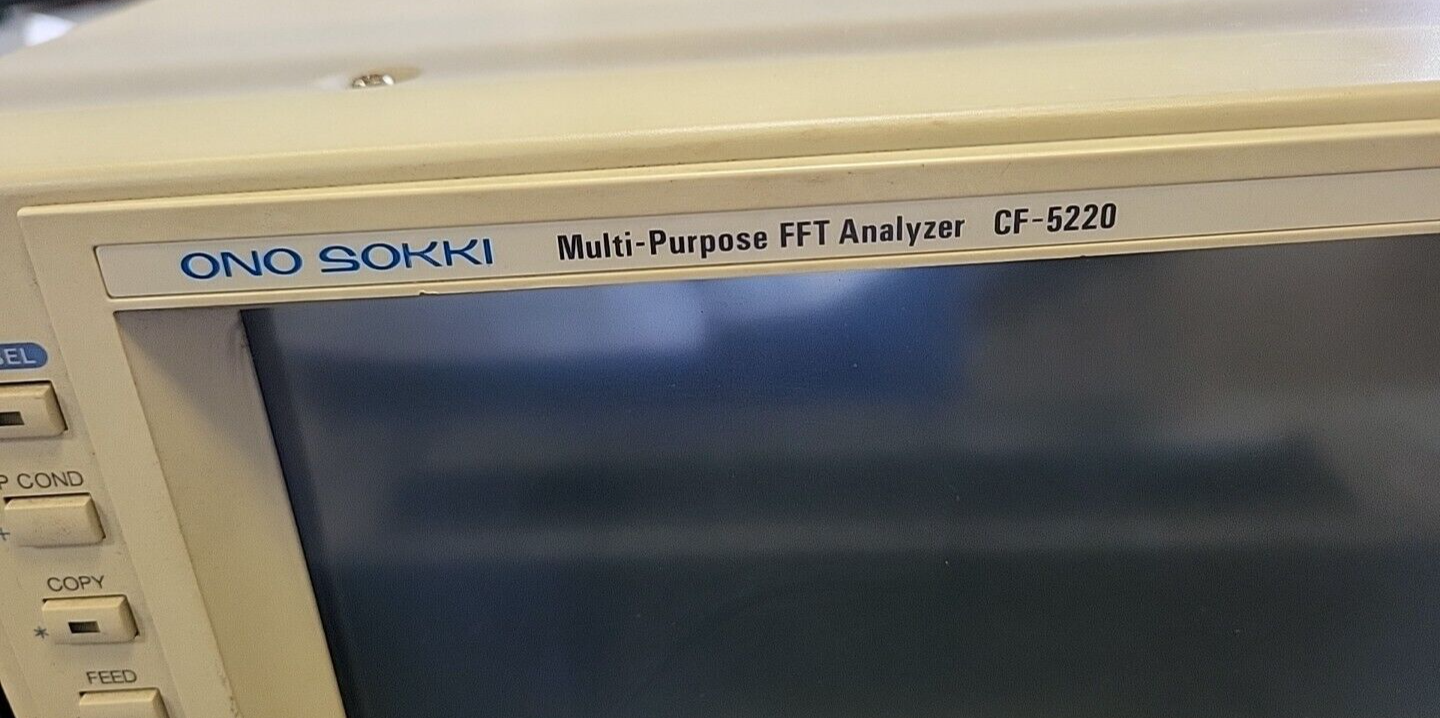 ONO SOKKI CF-5220 Multi-Purpose FFT Analyzer. 2C (BIN322)