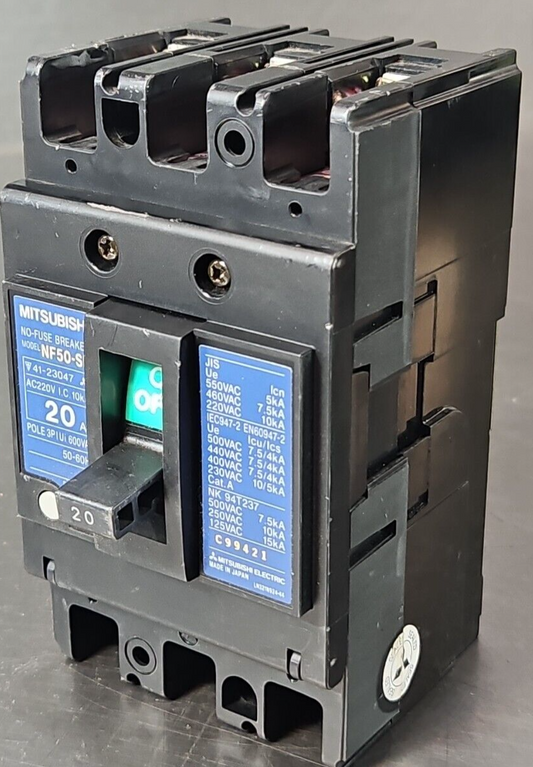 Mitsubishi NF50-SP 20A N-Fuse Breaker 3 Pole                            loc4C13
