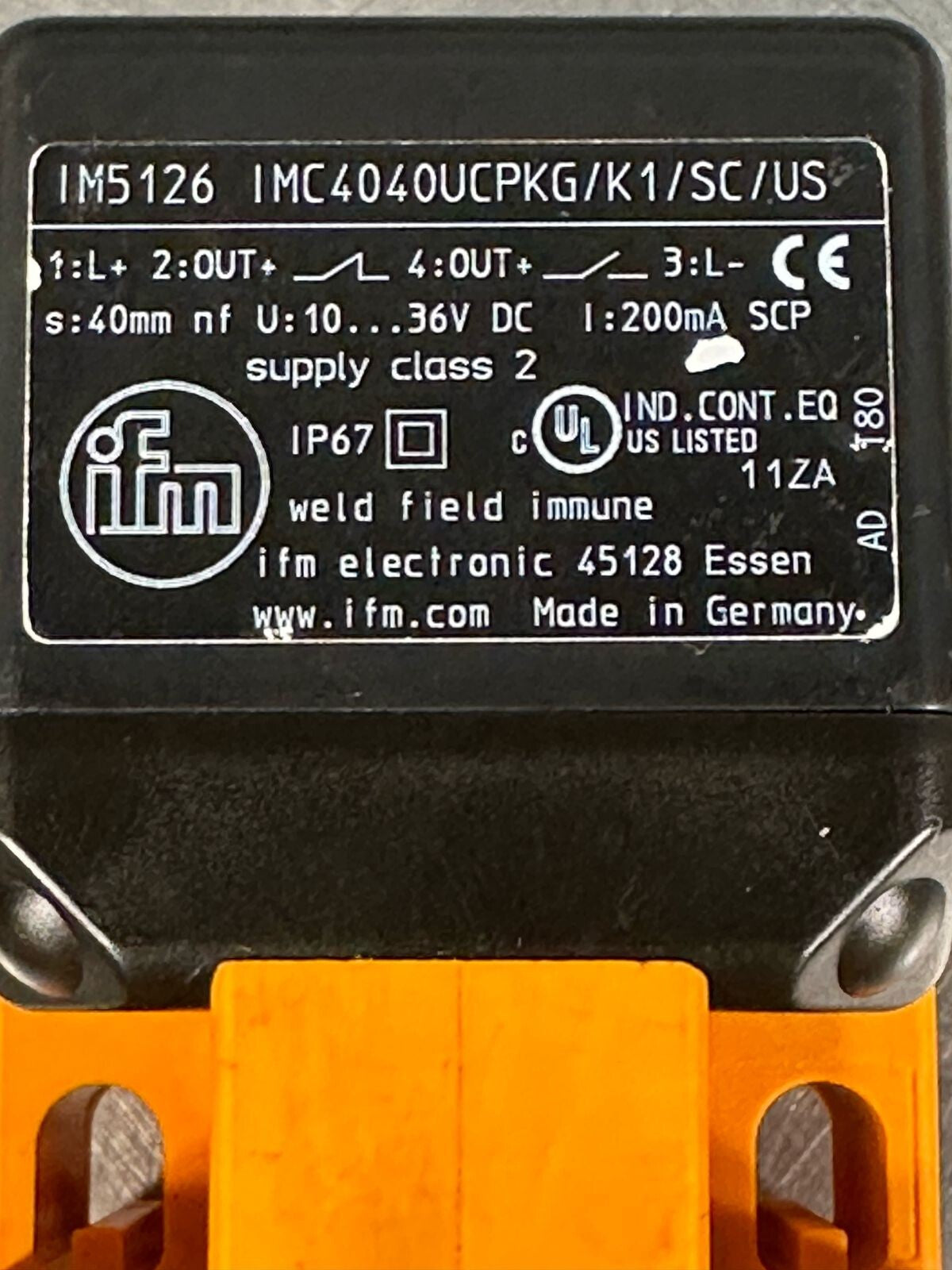 Ifm Efector Inductive Sensor - IM5126                      (5.3.4)