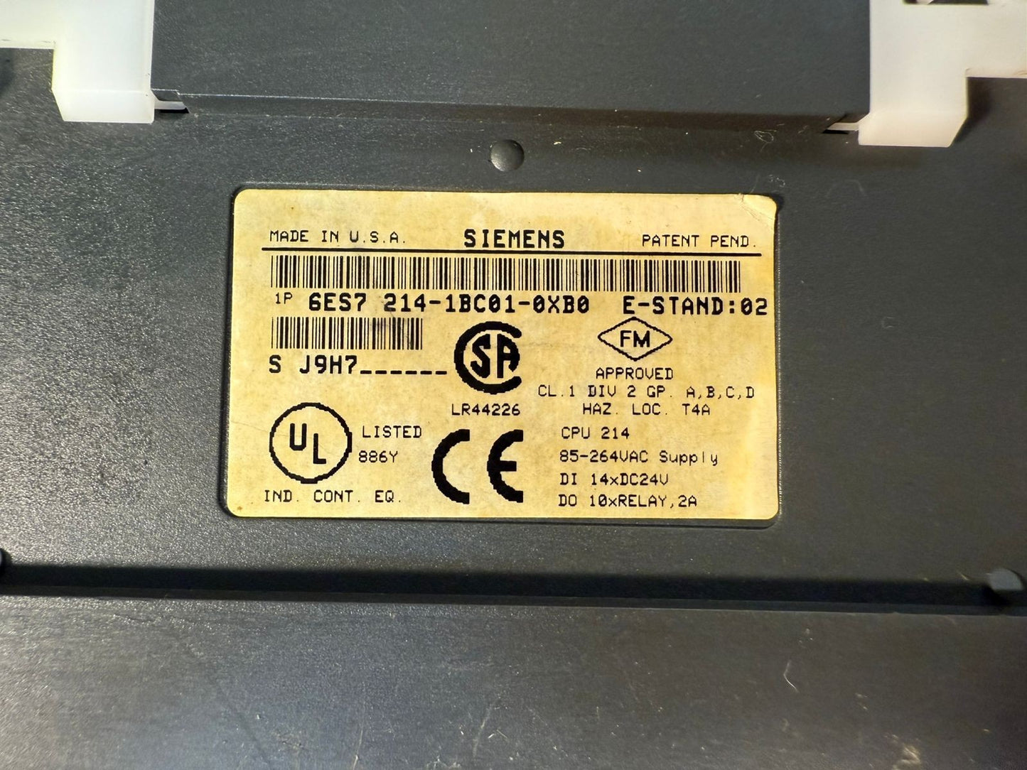 Siemens 6ES7 214-1BC01-0XB0 Simatic S7-200 CPU 214 PLC Mod (2.3.5)