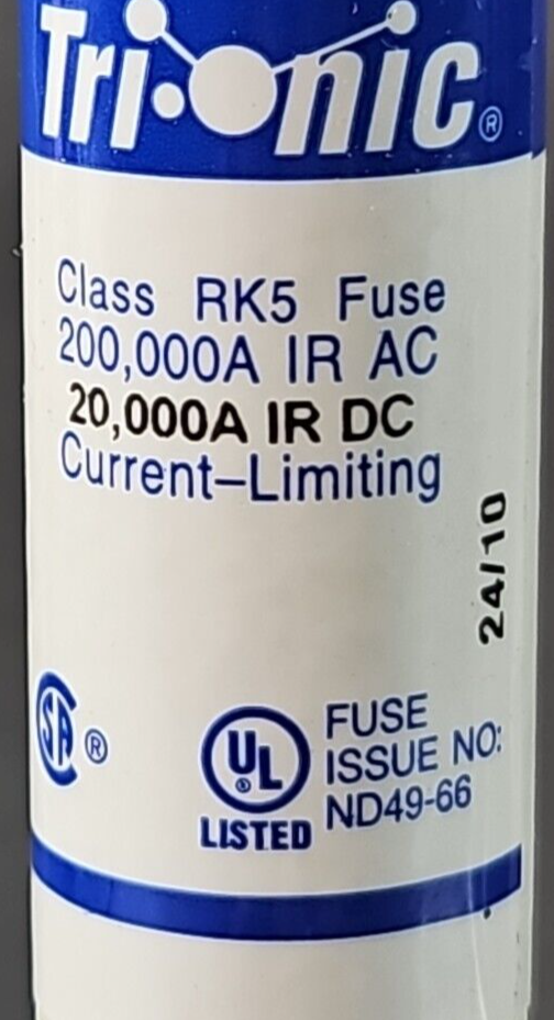 Ferraz Shawmut TRS25R Fuse Tri-onic 25A 600vac/300vdc LOT W/5            loc4D28