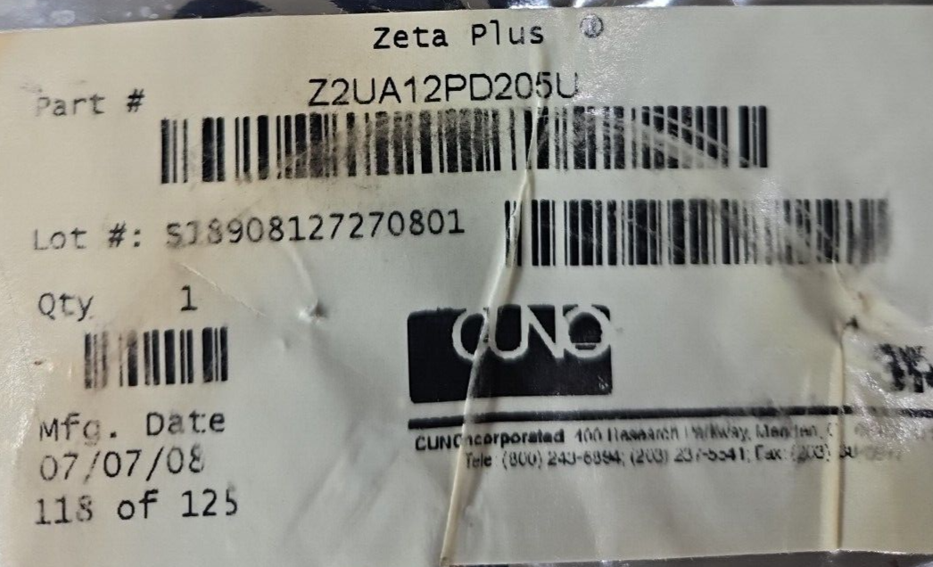 3M Z2UA12PD205U Filter Cartridge 12 in x 7.7 in 9 cell Fluoro              loc4F