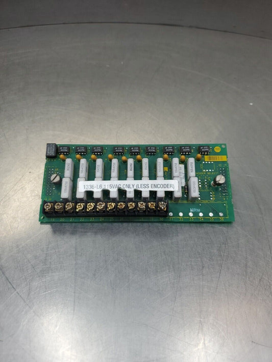 ALLEN BRADLEY 42336-172-52 CONTROLLER BOARD, 115VAC (1336-L6)               3D-7