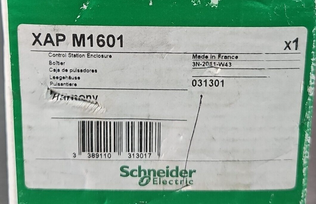SCHNEIDER ELECTRIC XAPM1601 Control Station Enclosure                    loc4B12