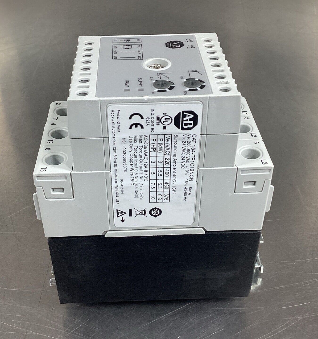 ALLEN BRADLEY  154-TP1C12NCR /A  Torque Limiting Controller 3P 24V        3A-18