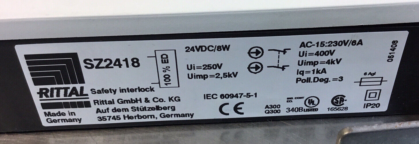 RITTAL SZ2418 SAFETY INTERLOCK  24VDC 8W (with bracket)                   5E-7/2