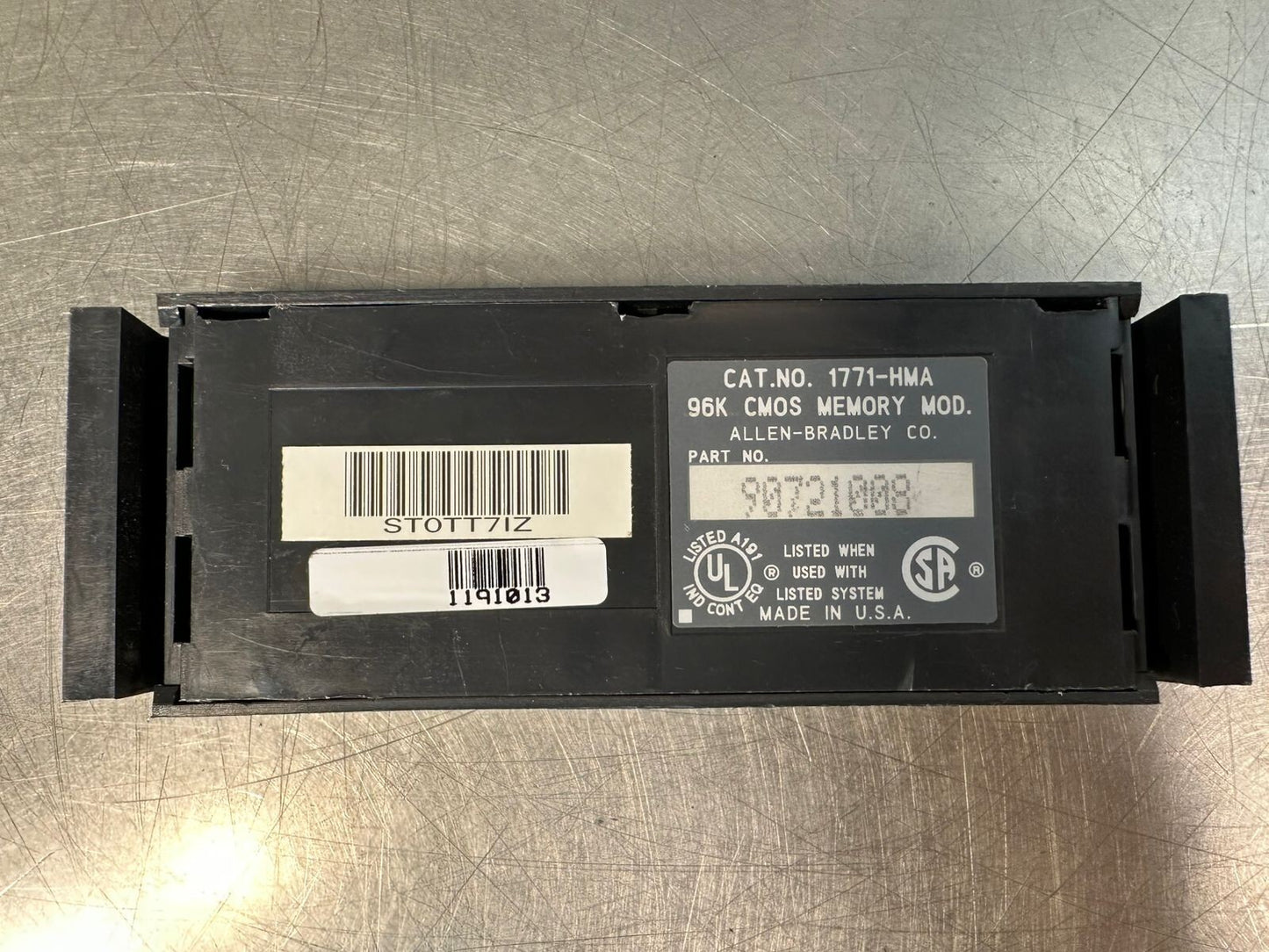 Allen Bradley 1771-HMA Servo Drive 96K CMOS Memory Module          (5.3.3)
