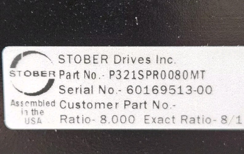 Stober Drives P321SPR0080MT servo Drive                                 (BIN435)