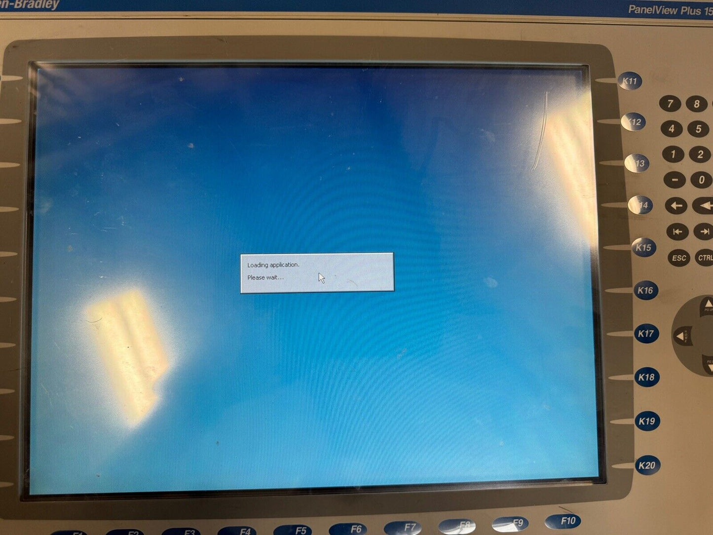 Allen-Bradley 2711P-B15C4D2 Panelview Plus 1500 w/ 2711P-RP2 Logic Module @2.5.5