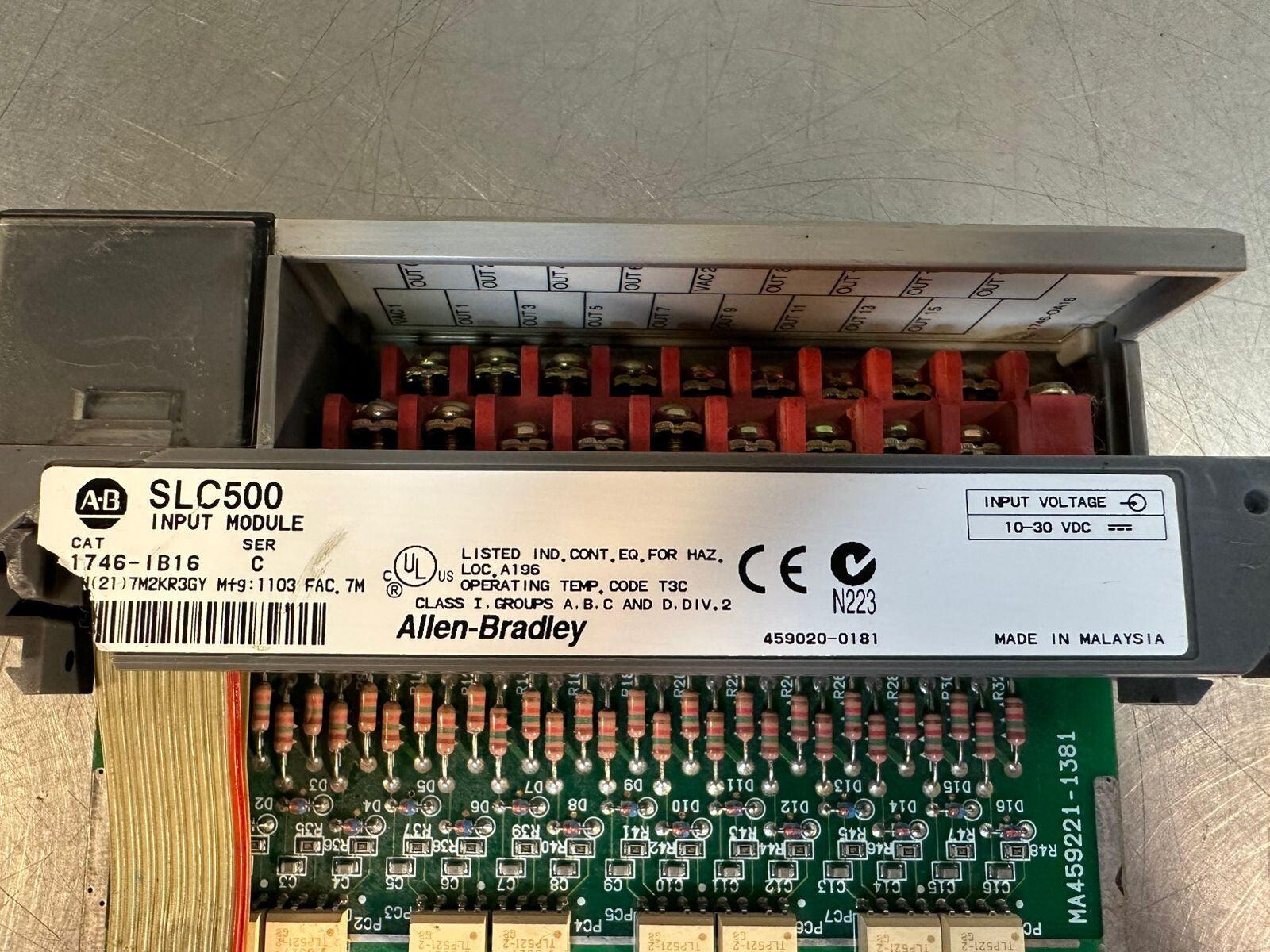 Allen Bradley 1746-IB16 /C SLC 500 DC Input Module 1746IB16 (2.1.2)