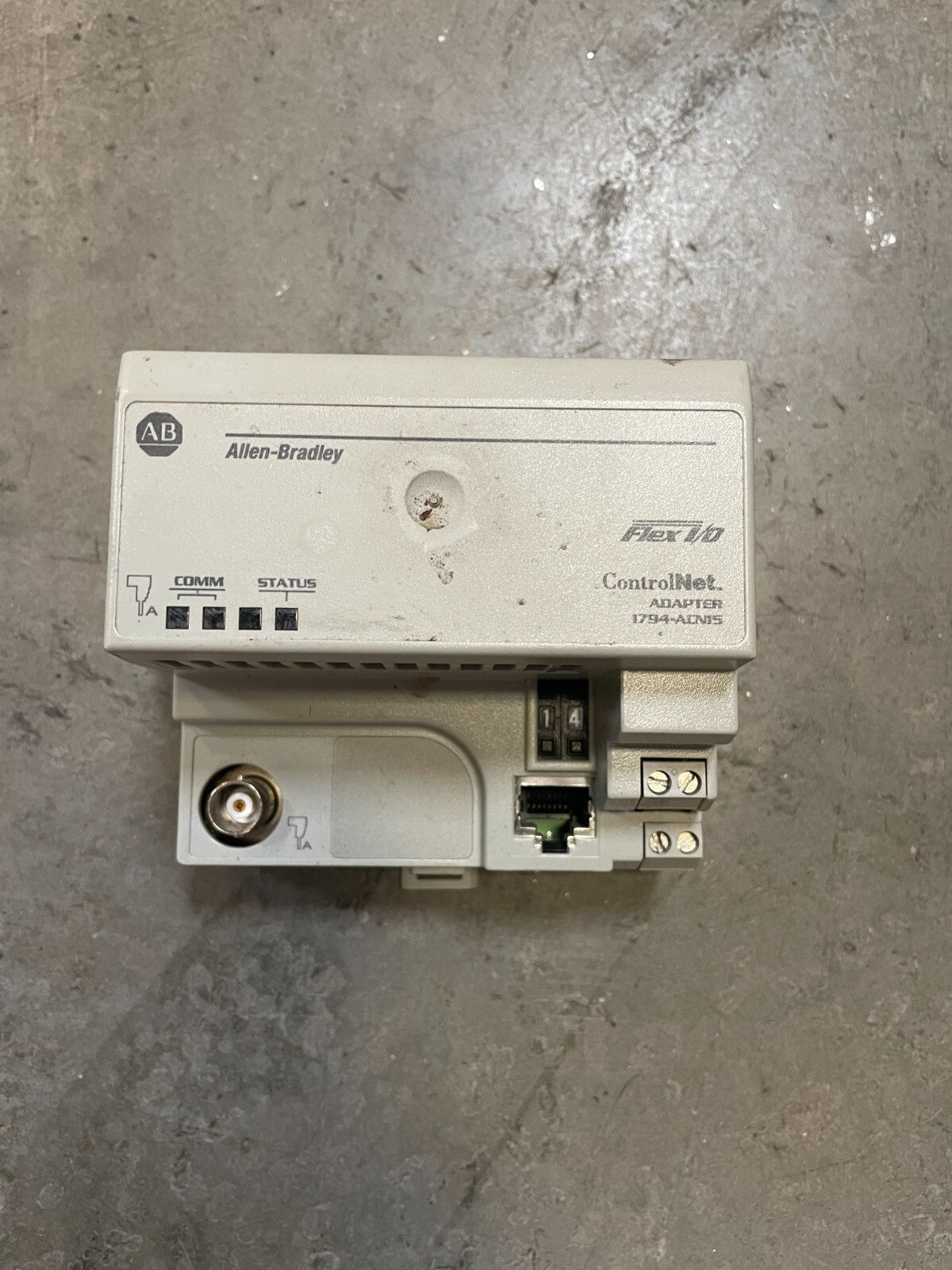 Allen-Bradley 1794-ACN15 96432672 ser. D Gray Flex I/O ControNet Adapter @3.3.5