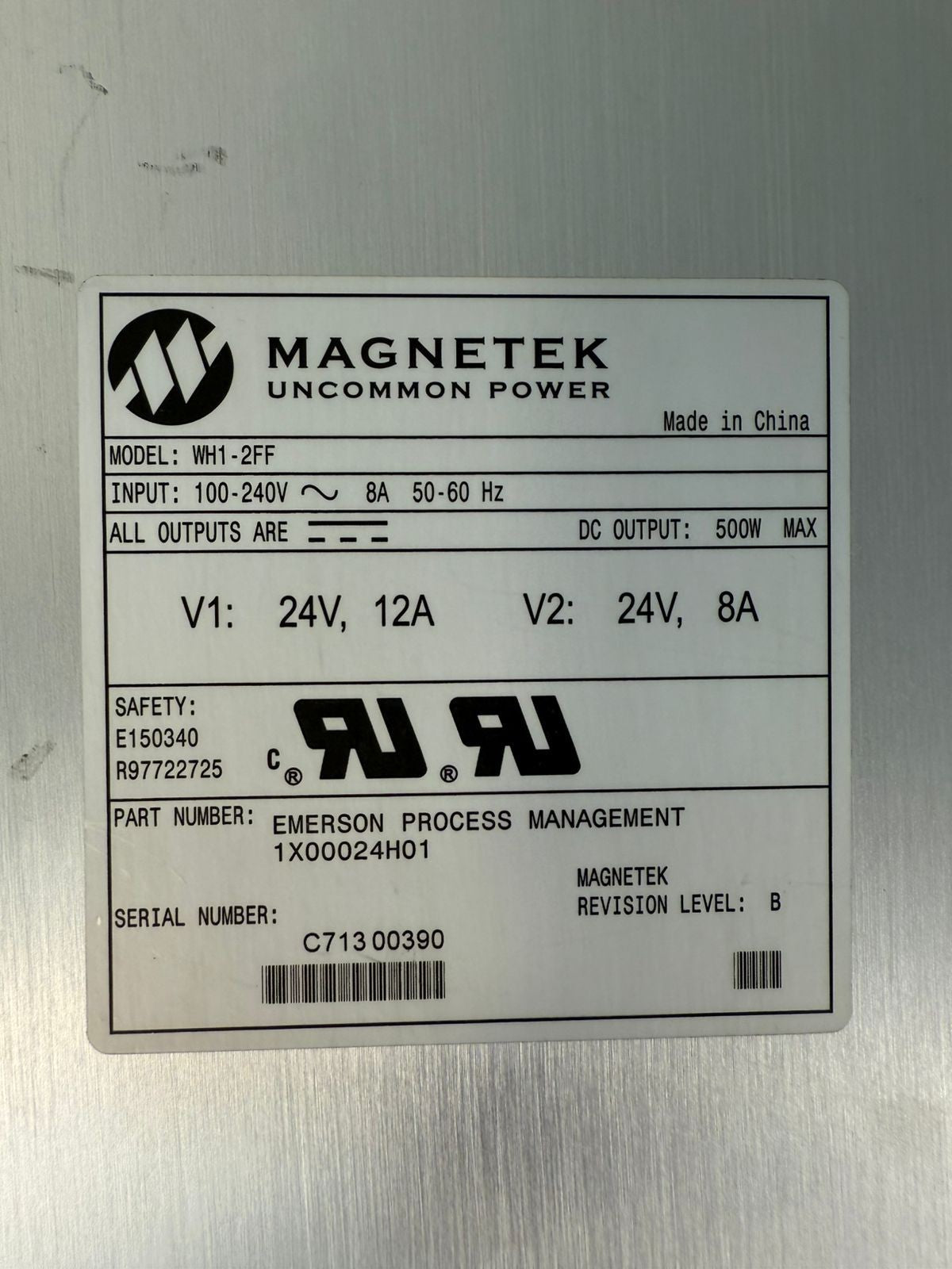 Magnetek Ovation WH1-2FF Power Supply 100-240V 8a 50-60hz 500w (5.6.3)