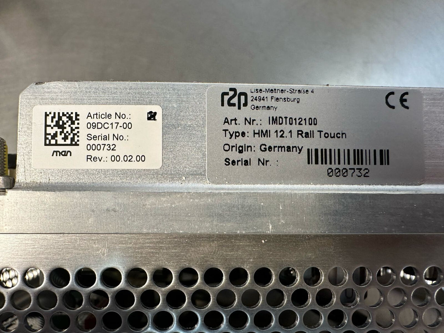 Dc17 Rugged 12.1" Panel PC / Touch Screen  IMDT012100 R2p 09DC17-00 (8.6.6)