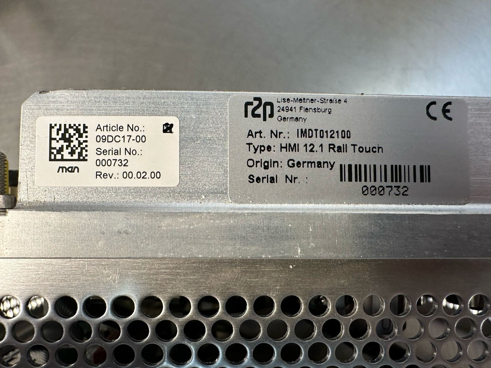 Dc17 Rugged 12.1" Panel PC / Touch Screen  IMDT012100 R2p 09DC17-00 (8.6.6)