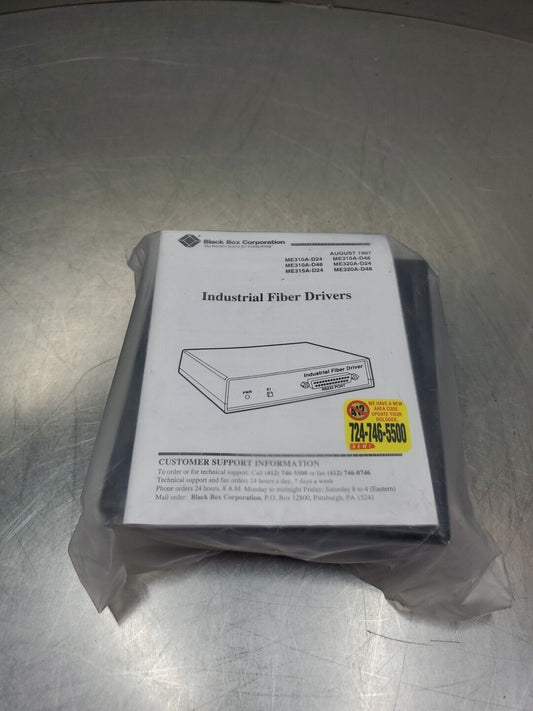 Black Box ME320A-D24 Industrial Fiber Driver.                               3D-8