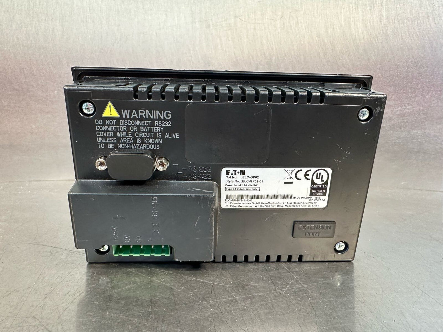 Eaton Operator Interface ELC-GP02   24Vdc 3W                       (7.3.3)