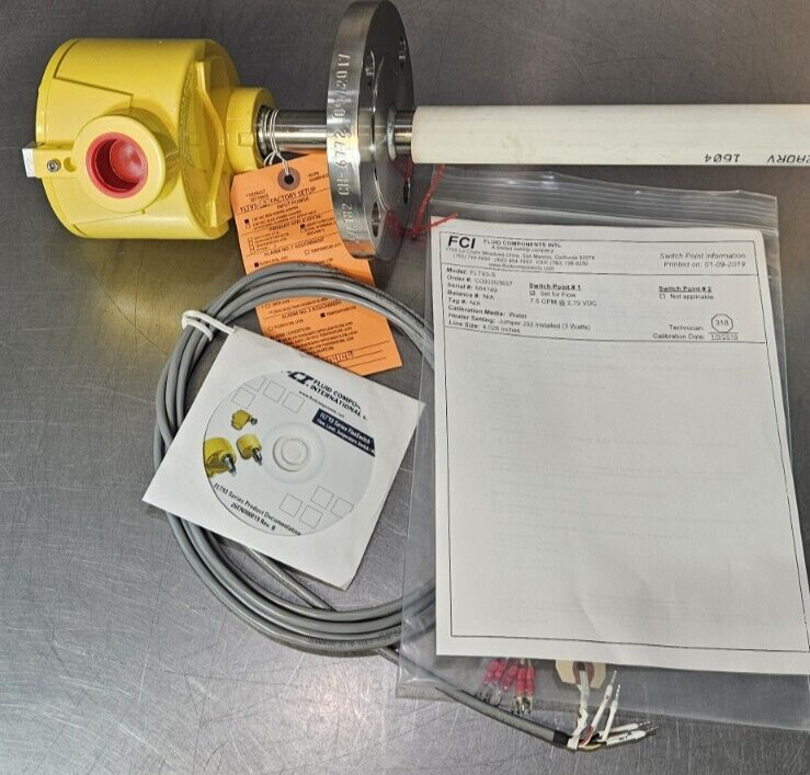 FCI FLT3S-1B2A4FWC4B03B11 Fluid Components Flow Switch + Sensor            Loc6F