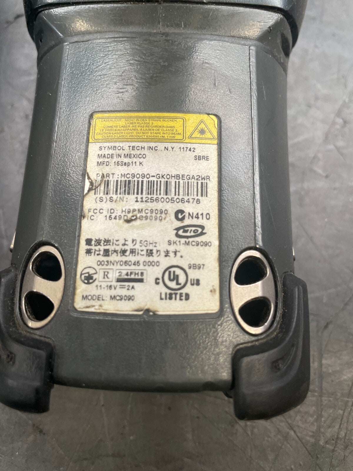 Lot of 2 Symbol Motorola MC9090 Handheld Wireless LCD Screen Barcode Scanner