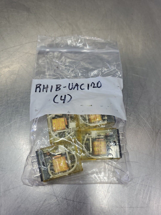 IDEC RIHB-UAC120 GENERAL PURPOSE RELAY, 120V - Lot of 4.                   4C-43