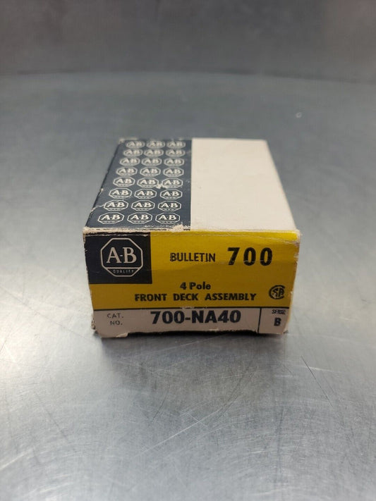 ALLEN BRADLEY RELAY FRONT DECK ASSEMBLY, 700-NA40 SER. B, 4 POLE.          4D-42