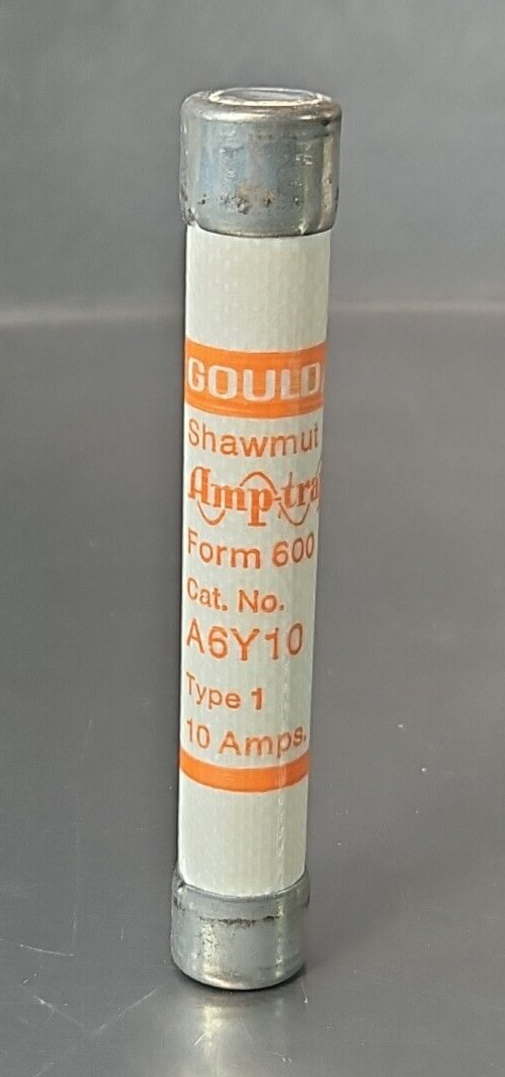 Gold shawmut A6Y10 Time delay fuse.                                      Loc4D32