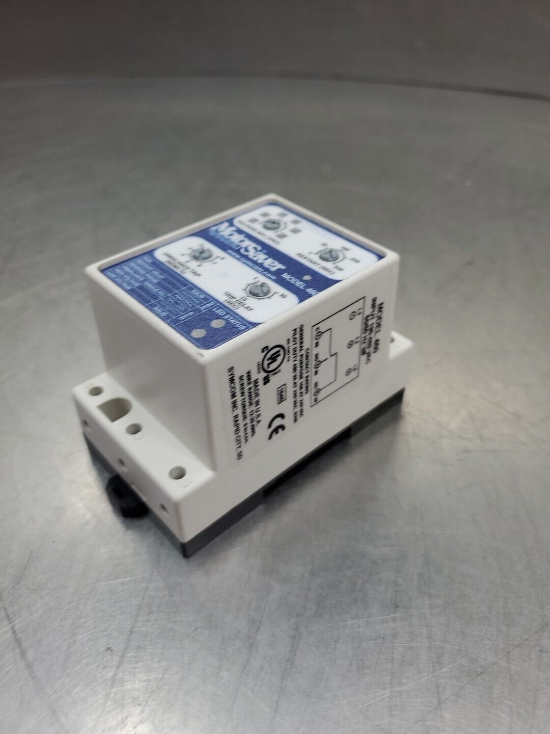 Motor Protector Module Datasheet MotorSaver Model:460 Motor Protector Module, Input:190-480VAC. 3D-28 ...