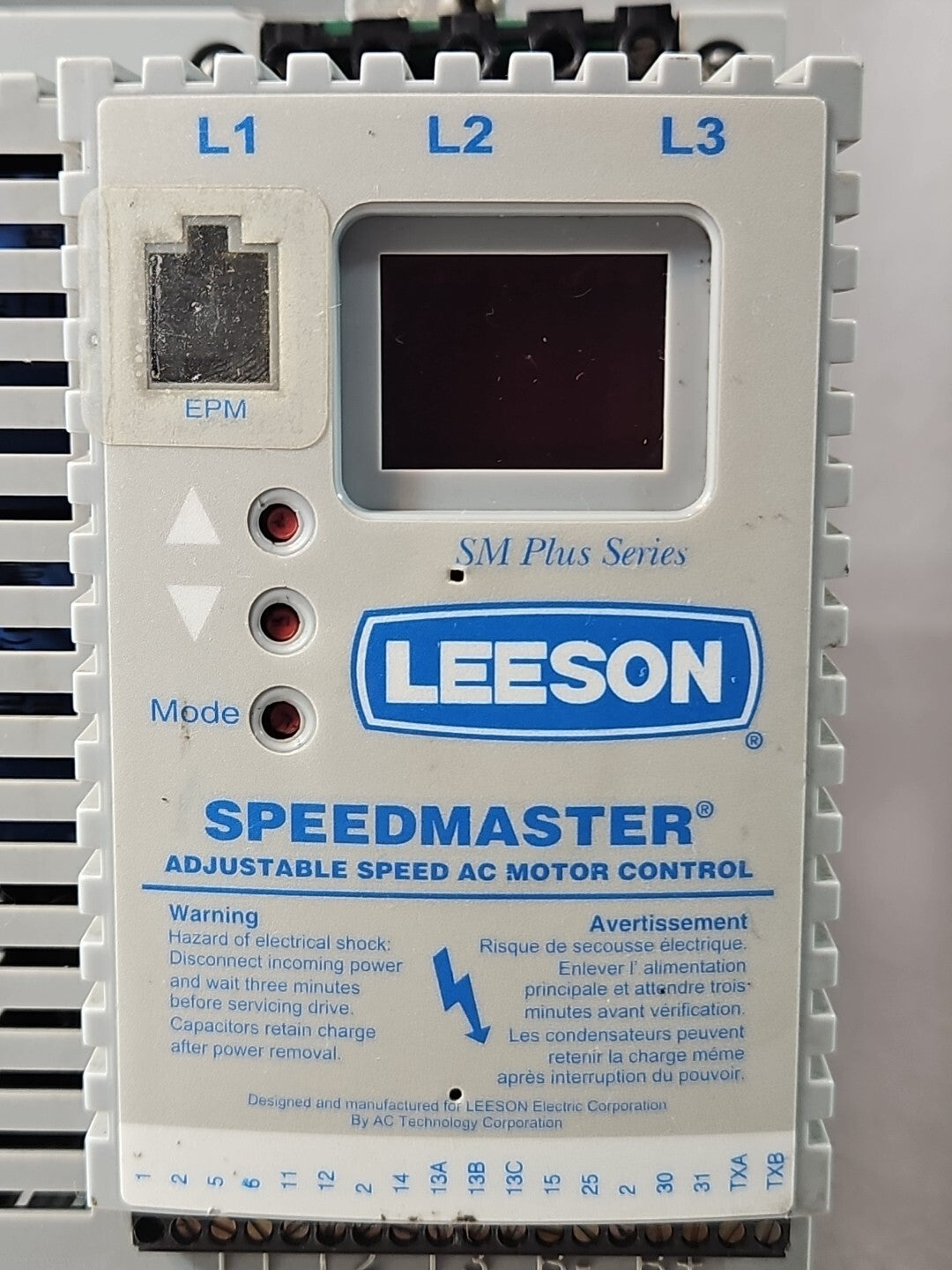 Leeson Speedmaster 174447 Adjustable Speed AC Motor Control             (BIN454)