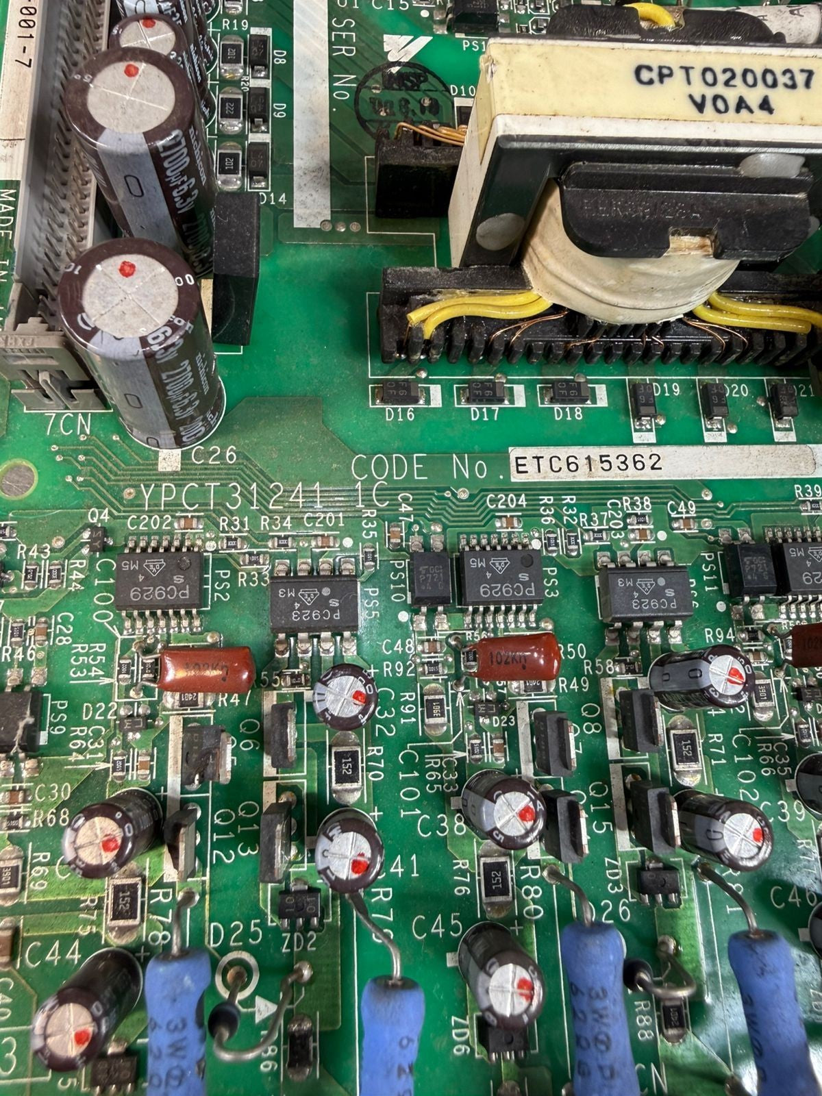 Yaskawa YPZT31341  2PCB  Magnetek  ETC615362                       (9.3.2)
