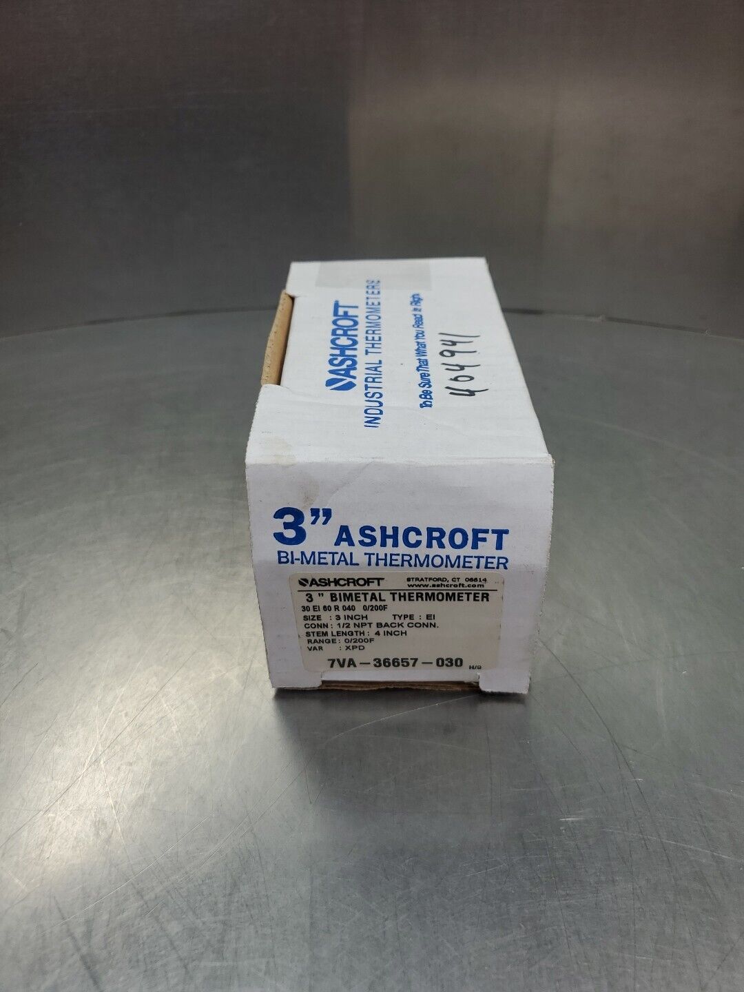 ASHCROFT 30 EI 60 R 025 Bimetal Thermometer, 0/200F.                        6D-2