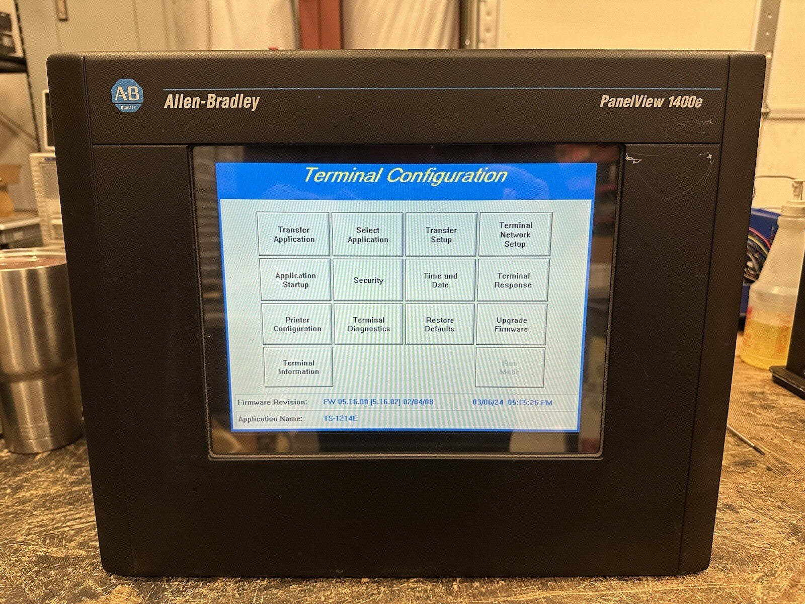 Allen Bradley PanelView 1400e 1400ELTC6 Ser E *See the description!*(BIN-2.3.5)