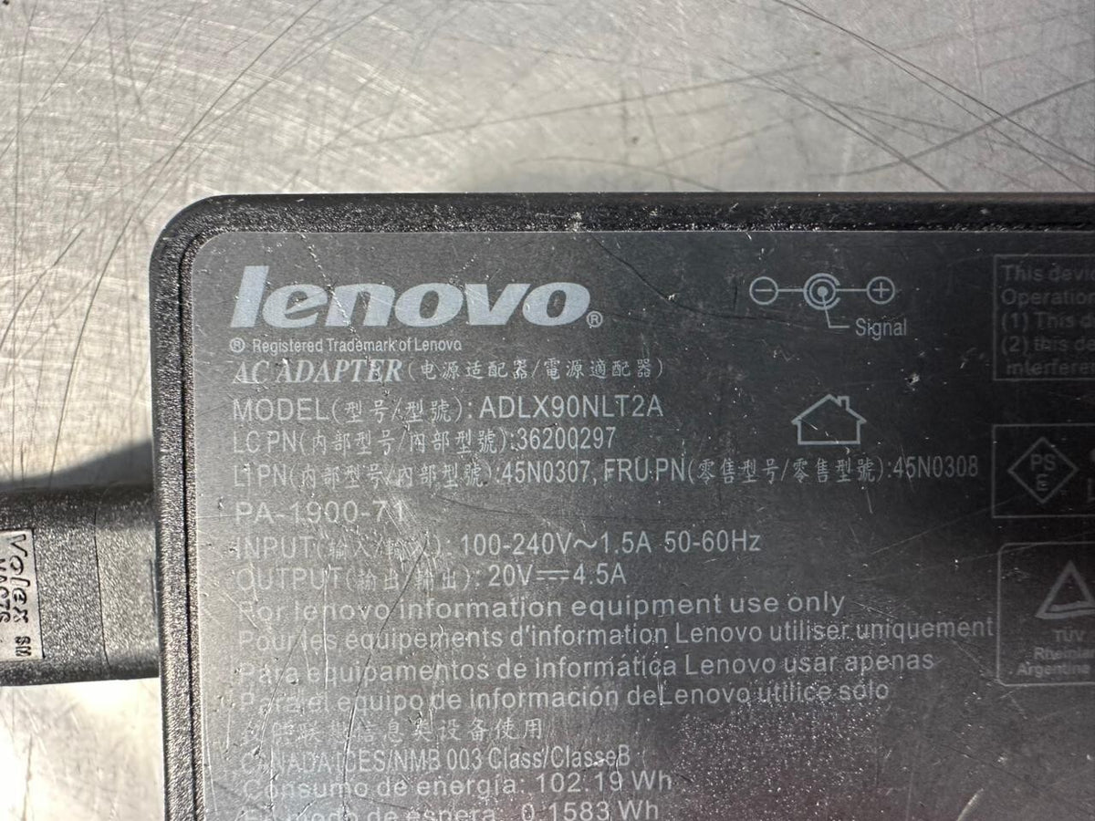 Lenovo ADLX90NLT2A / 45N0307 / 36200297 AC ADAPTER                 (2.3.1)