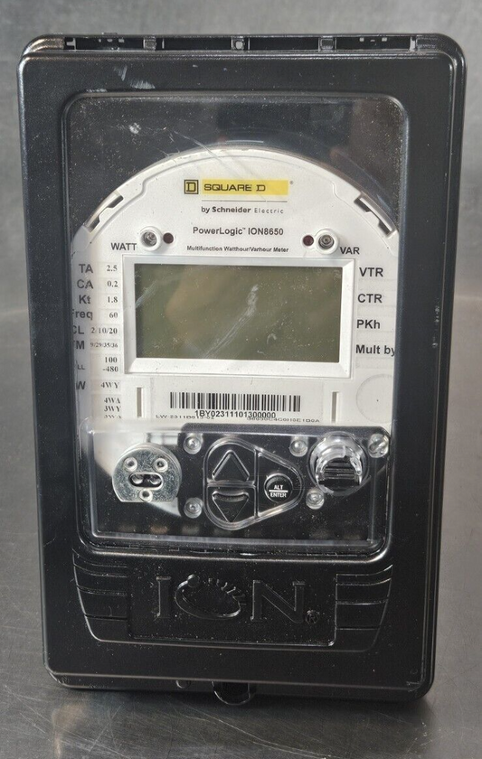 Schneider Square D ION8650 Power Logic Revenue Grade Meter              (BIN743)