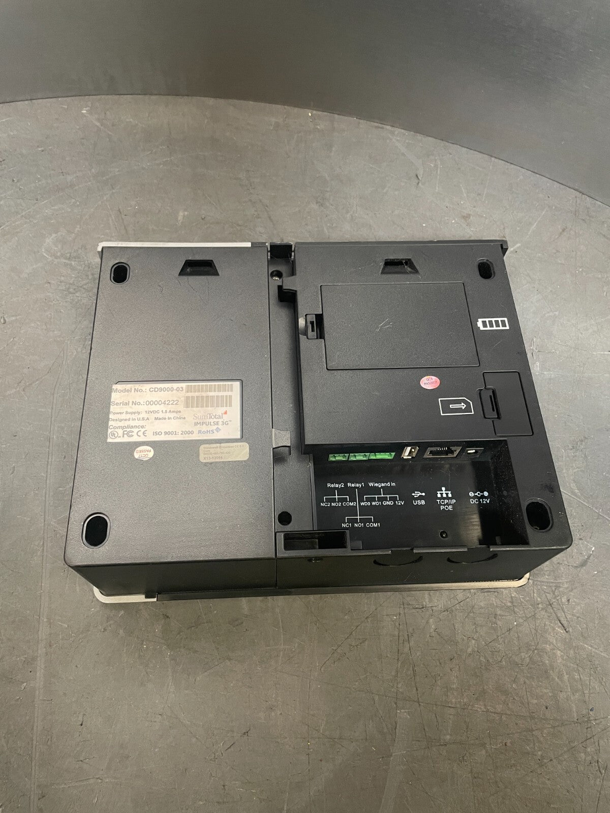 SumTotal Impulse 3G CD9000-03 LCD Display Module 12VDC Portable Time Clock