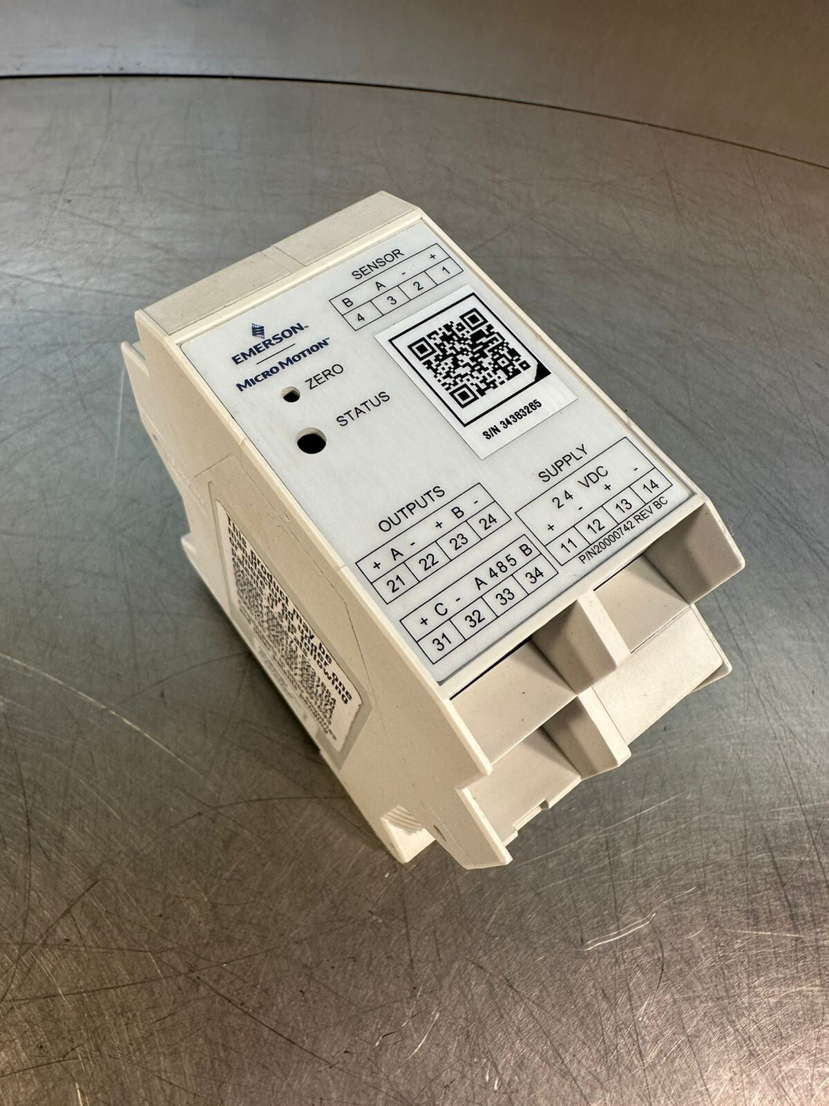 Micro Motion 2500B3BBBAEZZZ Transmitter 20000742 Rev. BC    (4.5.5)