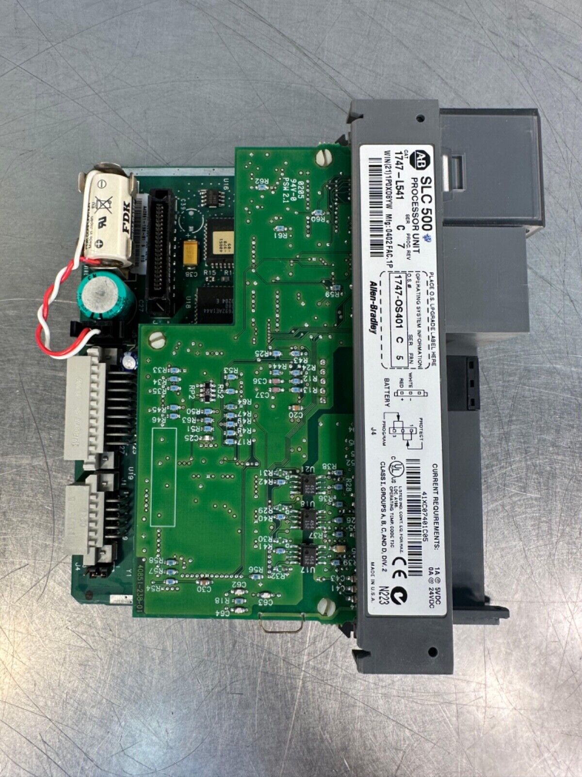 Allen Bradley 1747-L541 /C Slc 500 Processor Unit Mod. (3D-34)