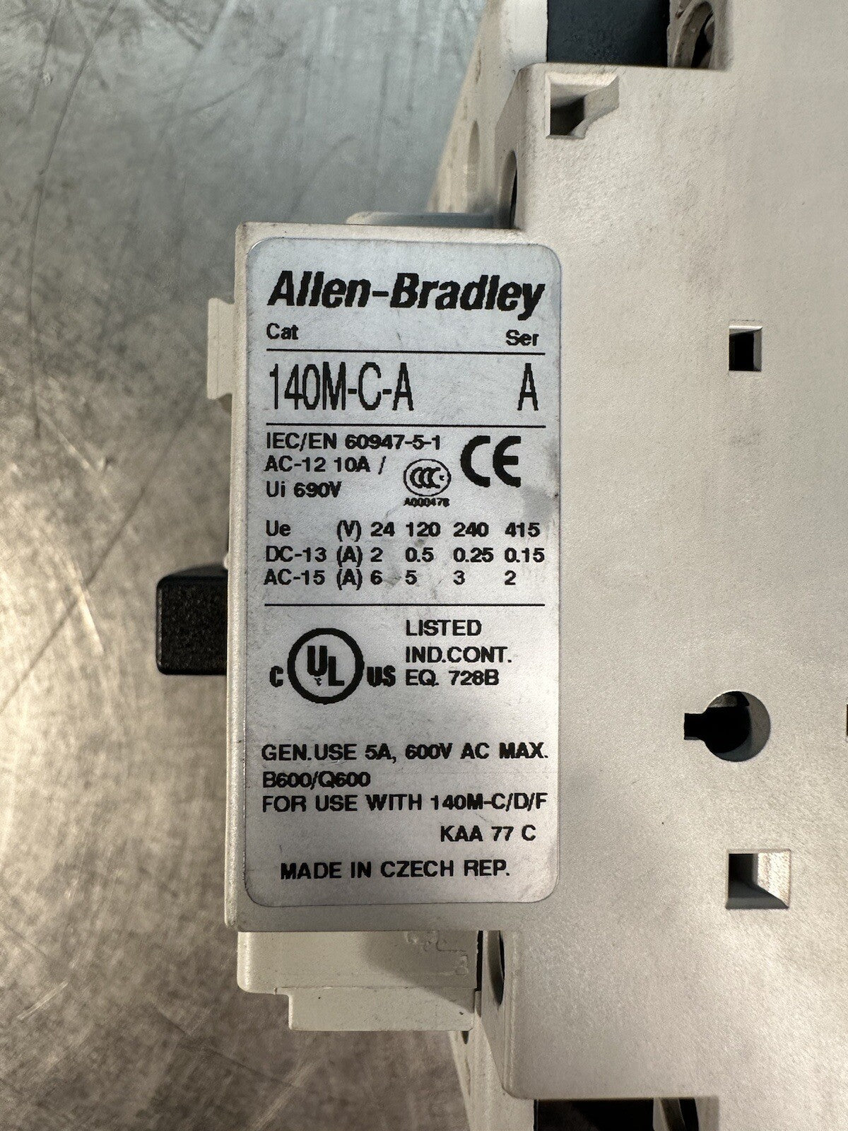 Allen Bradley 140M-D8N-C25 SC + (140M-C-A) (BIN-1.5.5)