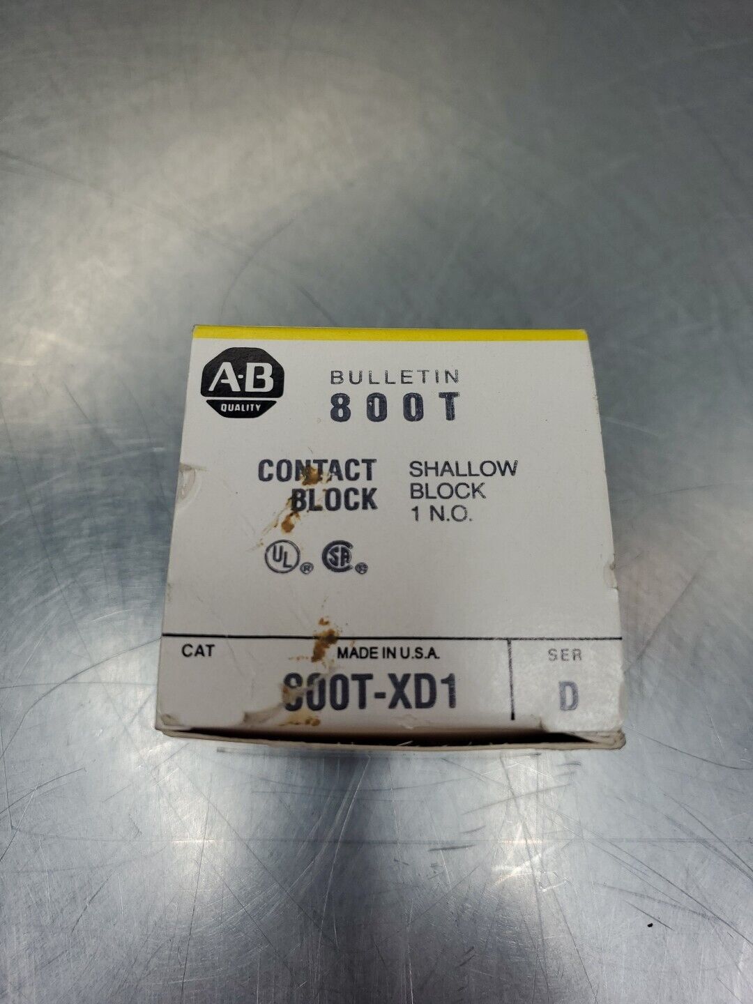 Allen Bradley 800T-XD1 Ser. D Contact Block.                               4D-42