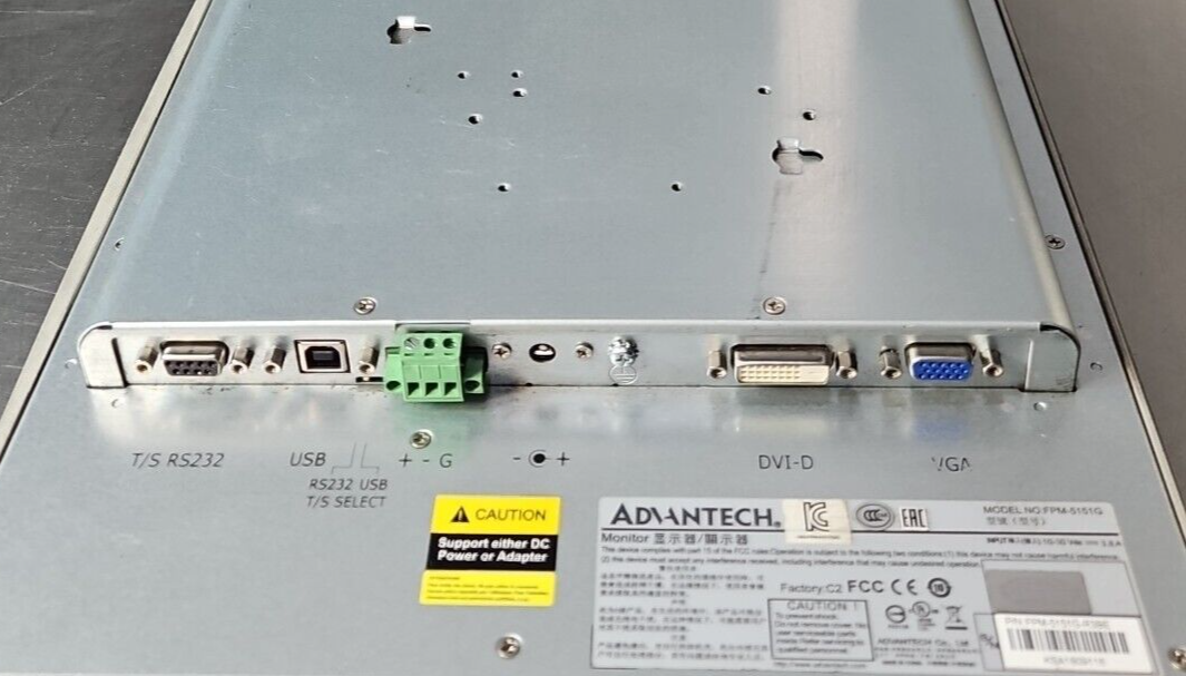 Advantec FPM-5151G Industrial Monitor Operator Interface                (BIN345)