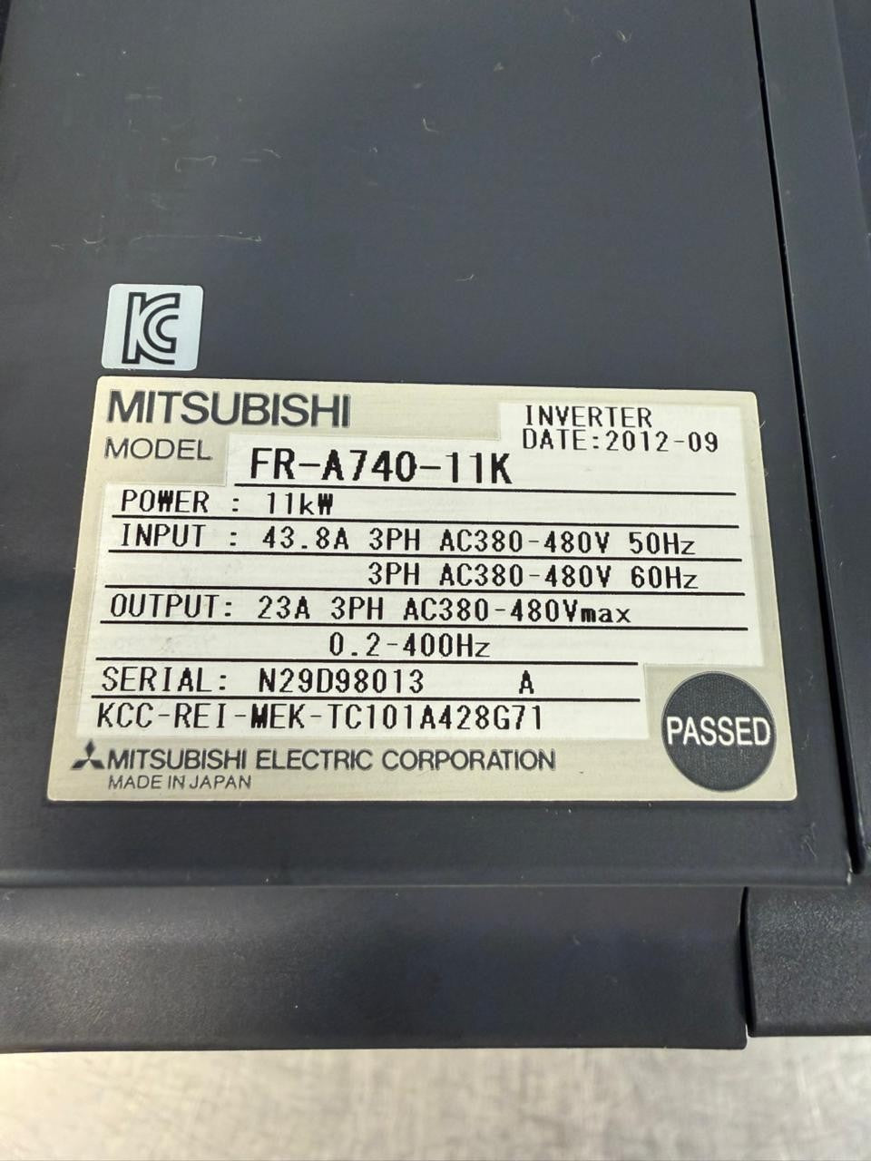 Mitsubishi FR-A740-11K Frequency Converter 11kw                   (11.6.5)