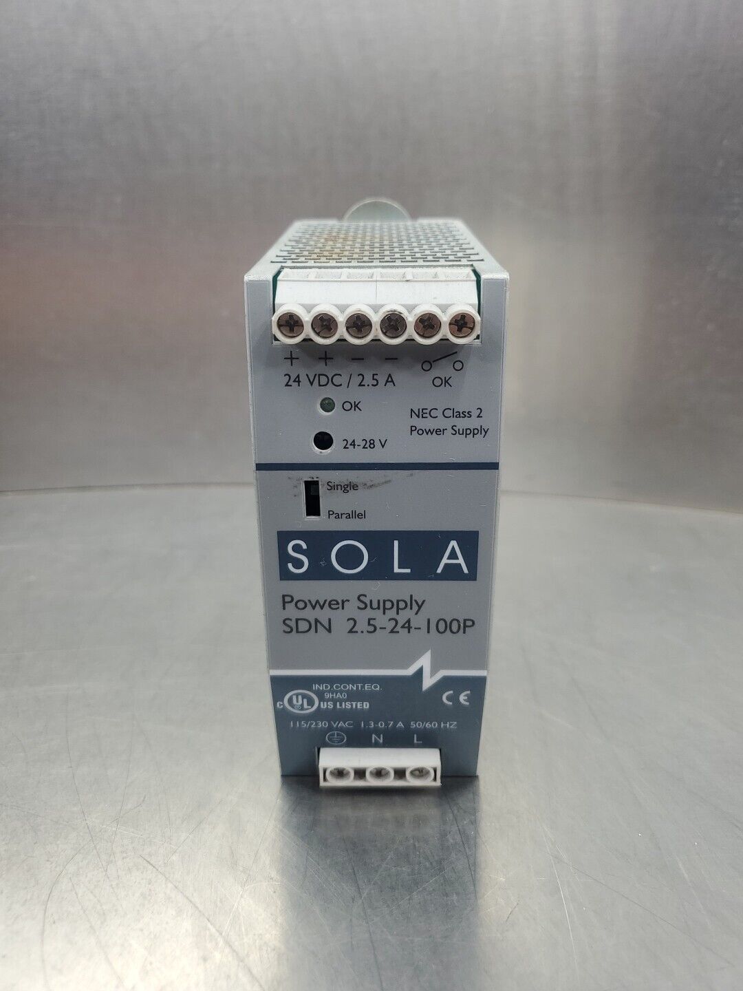 Sola SDN 2.5-24-100P Power Supply.                                   4D-32