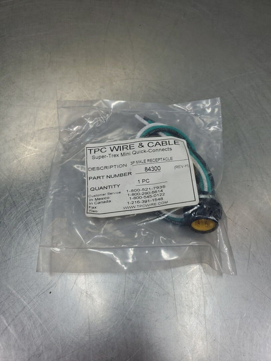TPC Wire 84300 Rev H 3-Wire Male Receptacle.                               5E-17