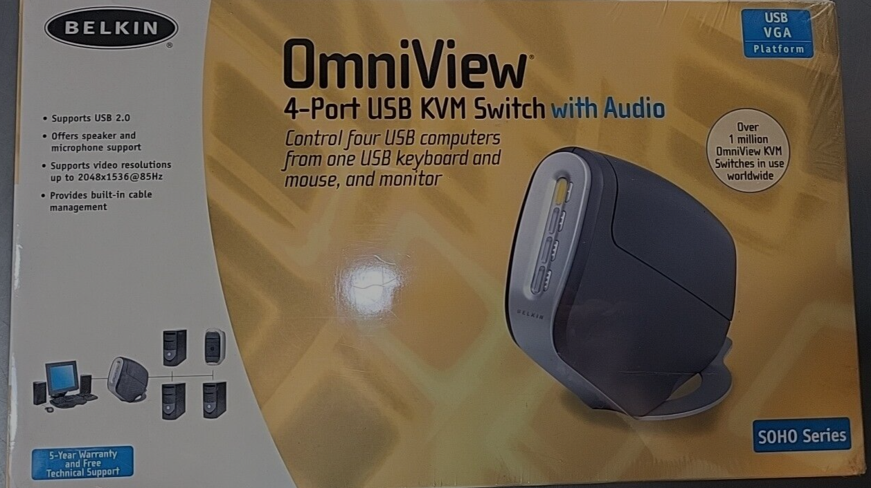 Belkin Omniview   P56669-B  4-port  USB KVM Switch    (BIN 3.5.3)