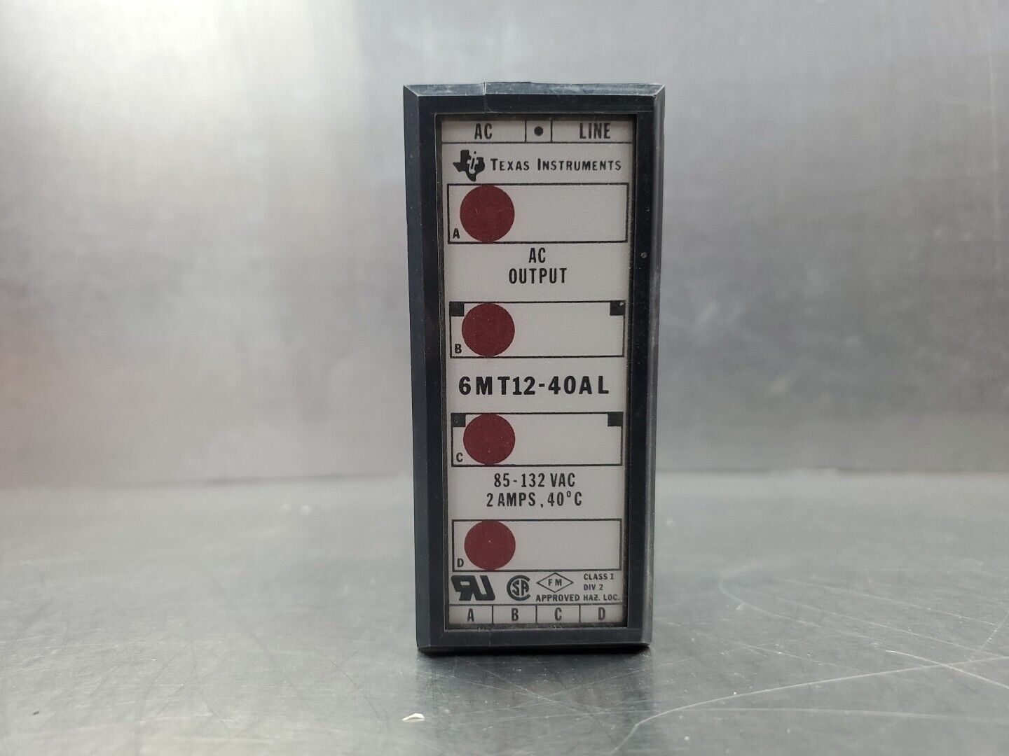 Texas Instruments 6MT12-40AL Output Module - ***See Description***        3D-42