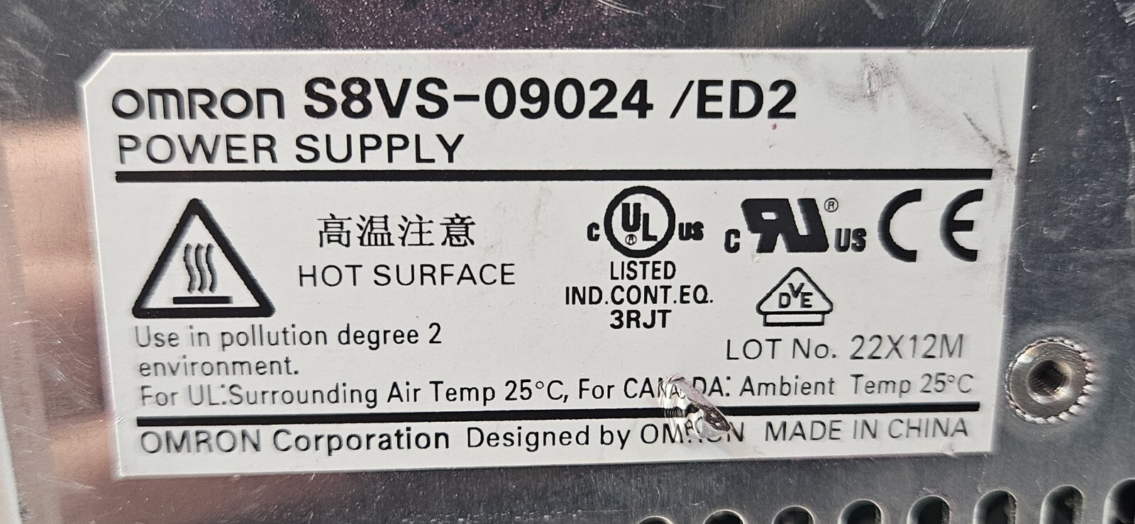 Omron S8VS-09024/ED2 Power Supply                                       (BIN533)