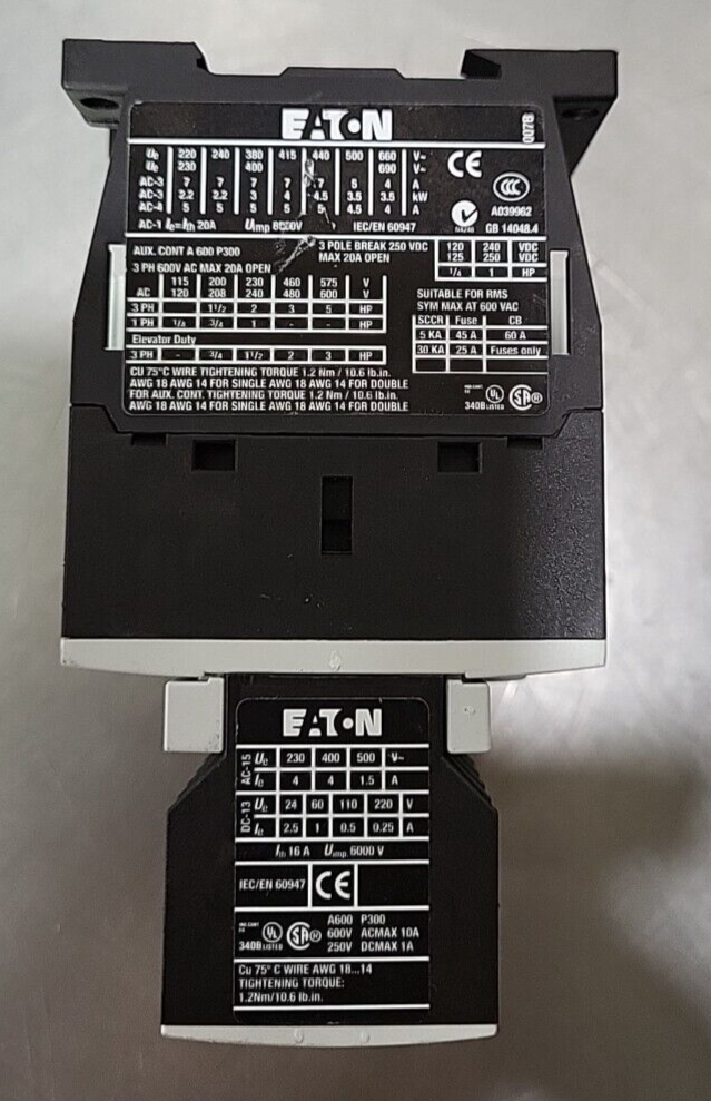 EATON A039962 3pole CONTAC.XTCEXFAC20 (BIN354)