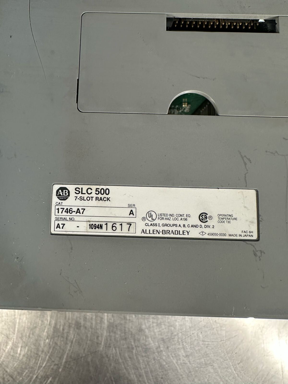Allen Bradley 1746-A7 /A Slc 500 Chassis Rack Module 7-Slot Rack   (7.5.5)