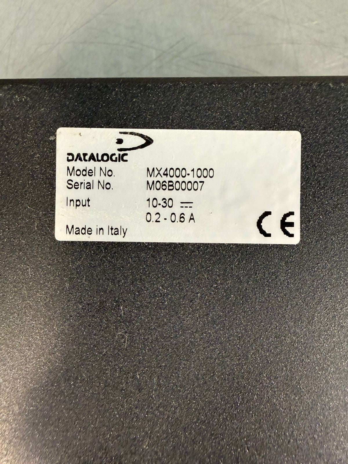 Datalogic MX4000-1000 Multiplexer Data                             (9.3.5)